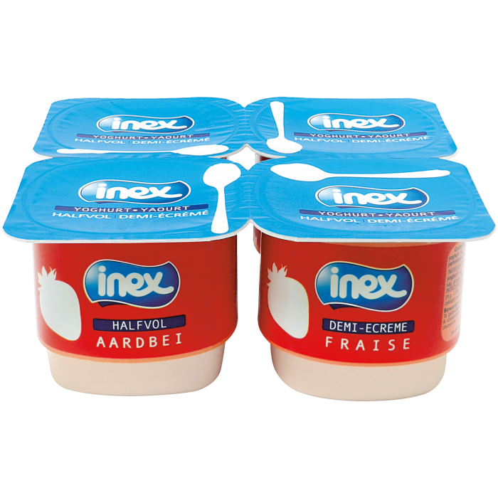 INEX YOGH.AARDBEI 6X(4X125ML)
