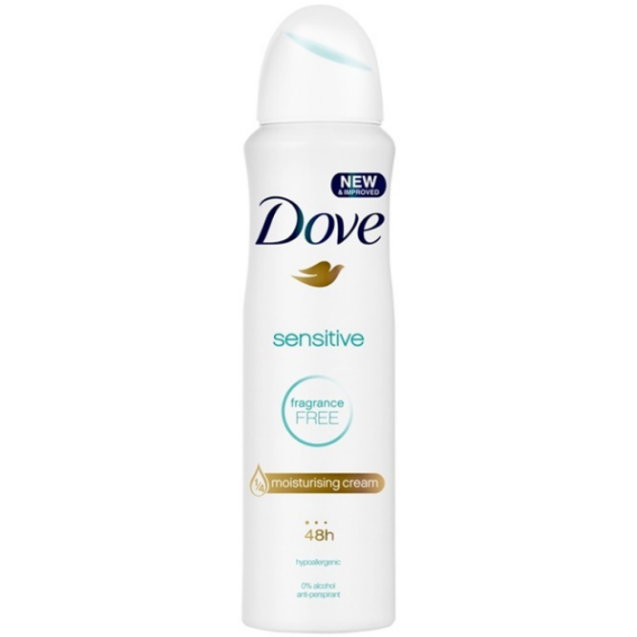 F.DOVE DEO SPRAY SENSITIVE 6X150ML #