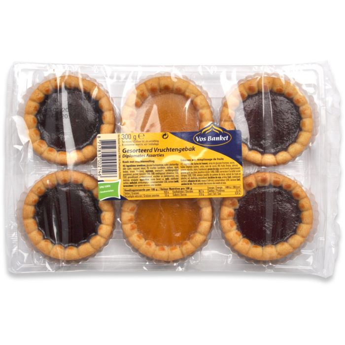P.VOS VRUCHTENGEBAK 12X300GR