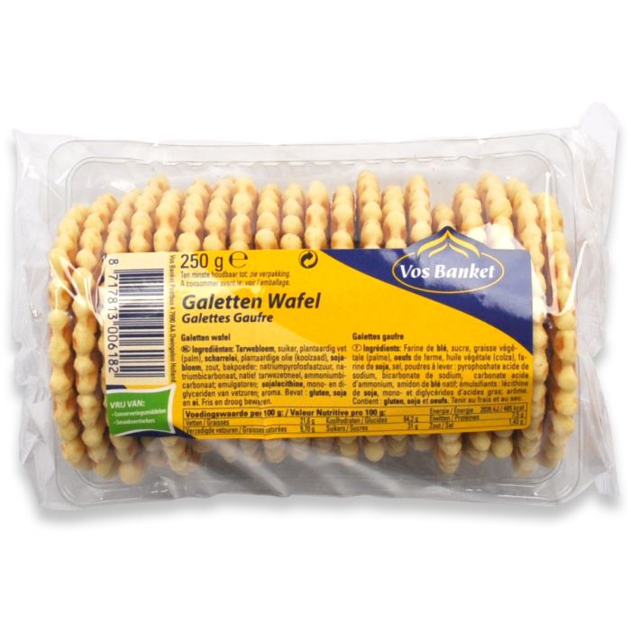 P.VOS GALETTE WAFELS 10X250GR