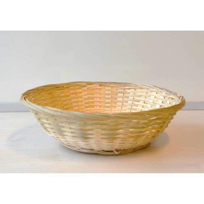 S.MAND KLEIN ROND 25CM BAMBOU