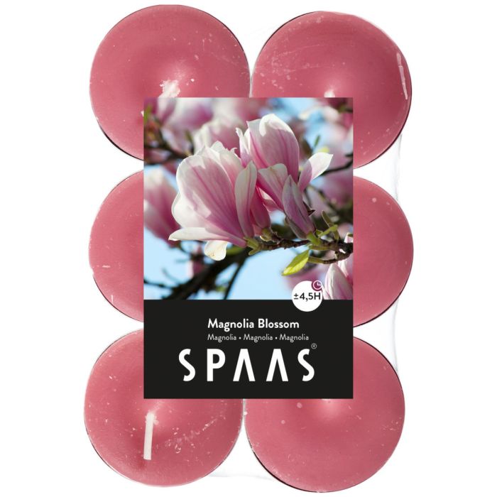 P.SPAAS GEPARF.THEELICHT.MAGNOLIA 10X12ST