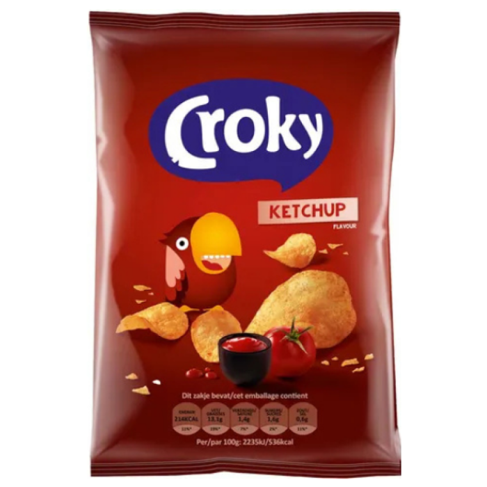 P.CROKY CHIPS KETCHUP 20X40GR