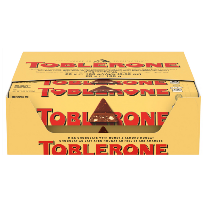 T.TOBLERONE MELK 20X100GR A