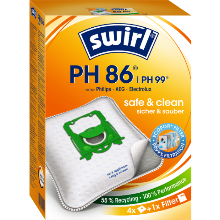 P.SWIRL STOFZUIGERZAK PH86 PH96 3X4ST