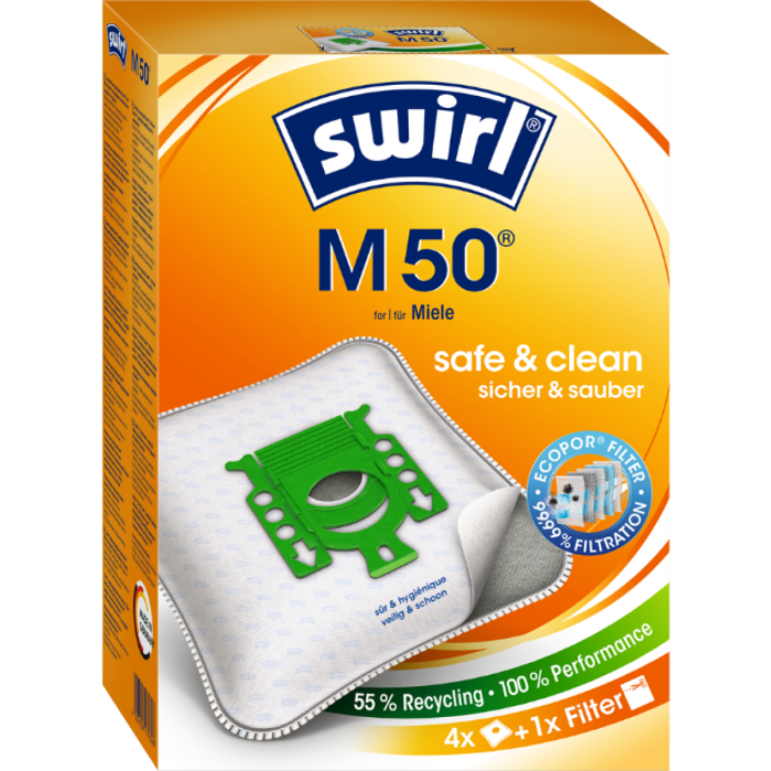 P.SWIRL STOFZUIGERZAK M50 ECOPOR 3X4ST