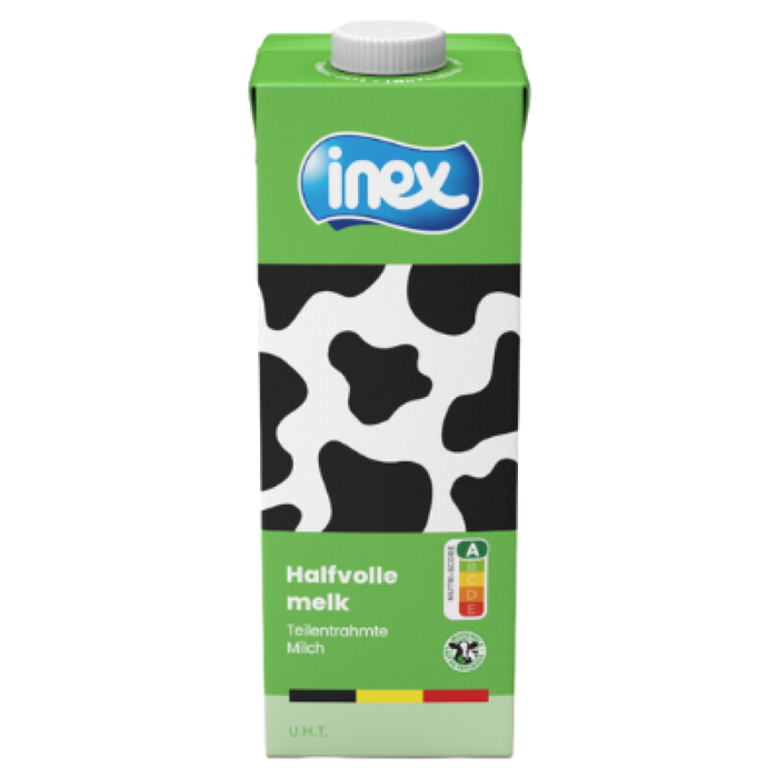F.INEX HALFV.MELK EDGE BRICK 6X1L