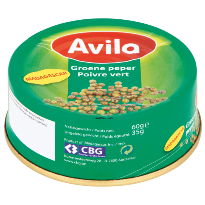 D.AVILA GROENE PEPER BLIK 12X60GR