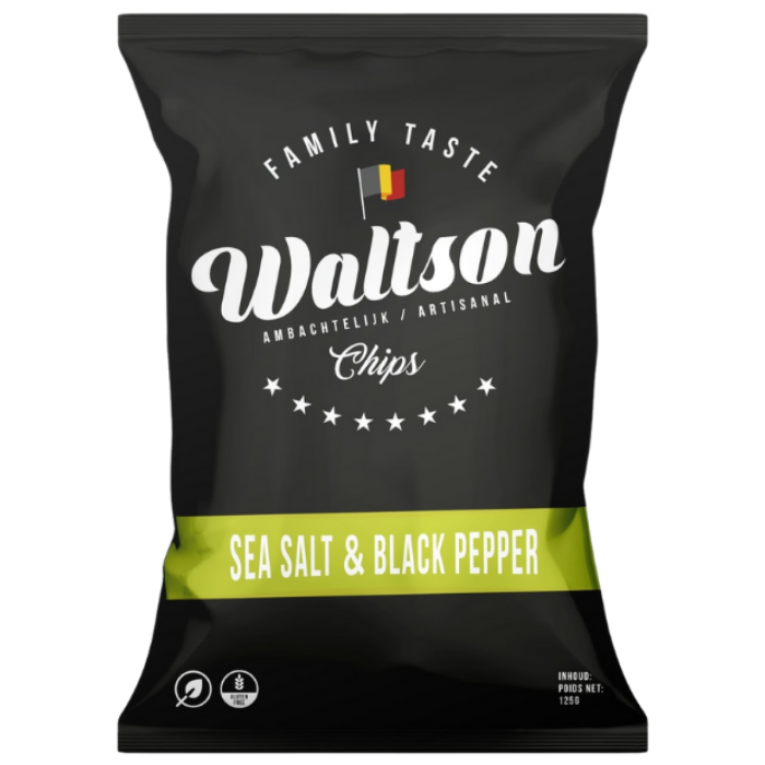 Z.WALTSON CHIPS SEA SALT BLACK PEPPER 20X125GR