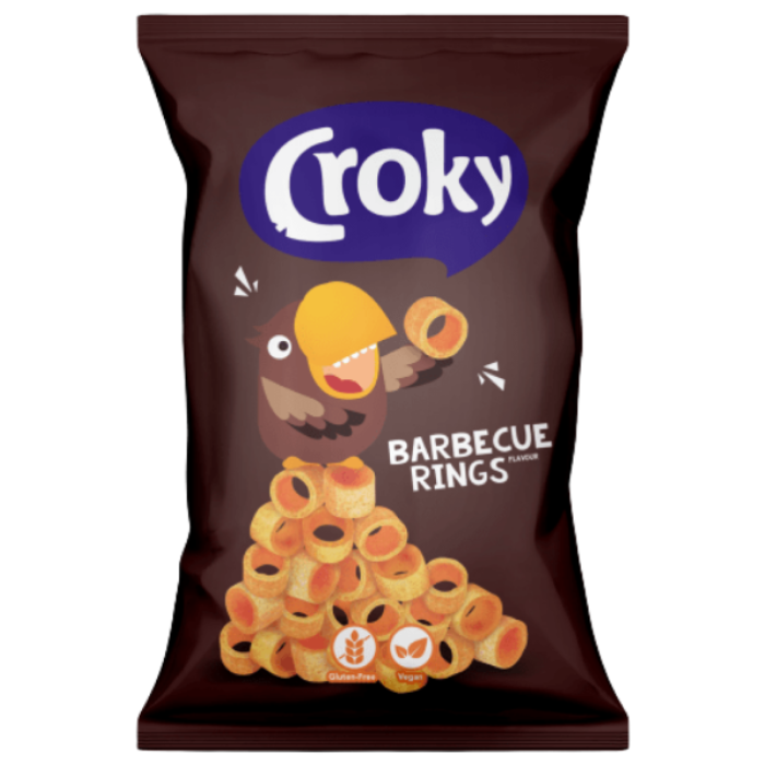 P.CROKY RINGS BARBECUE 25X35GR