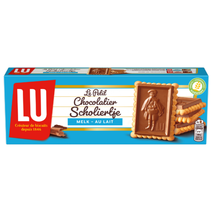 P.LU SCHOLIERTJE MELK 14X150GR