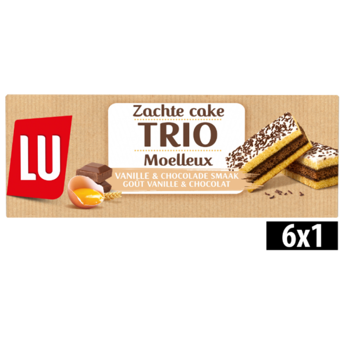 P.LU MOELLEUX TRIO CHOCOLADE/VANILLE 12X180GR &