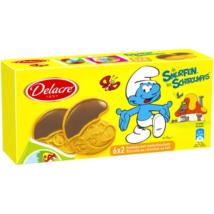 D.DEL.SMURFEN CHOC 12X150GR A
