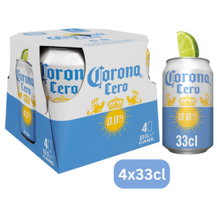 B.CORONA EXTRA 0.0% 6X(4X33CL) BLIK