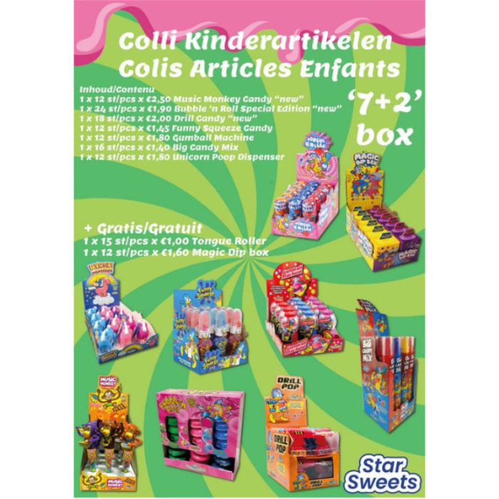 D.COLLI KINDERARTIKELEN ASSORTI BOX 7+2