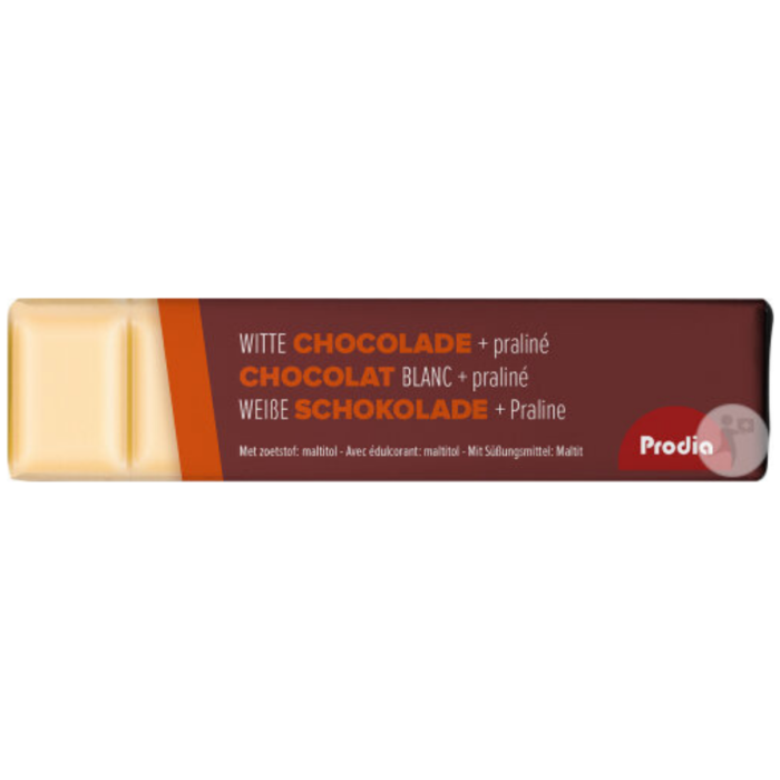 P.PRODIA CHOCOLADEREEP WIT PRALINE  20X35GR