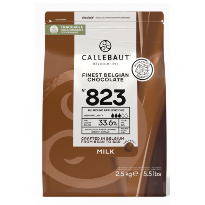 S.CALLEBAUT CALLETS MELK 823 2.5KG