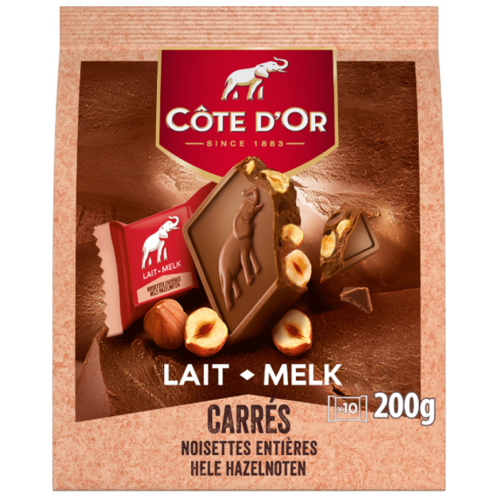 S.CD MINI CARRE MLK H.NOT.12X200GR