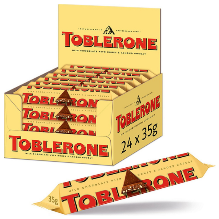 T.TOBLERONE MELK 24X35GR