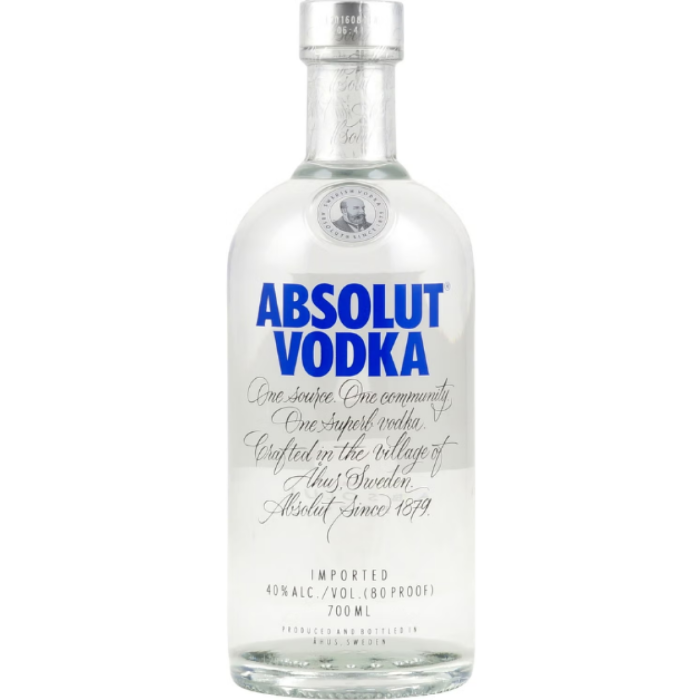 F.VODKA ABSOLUT 40* 6X1L