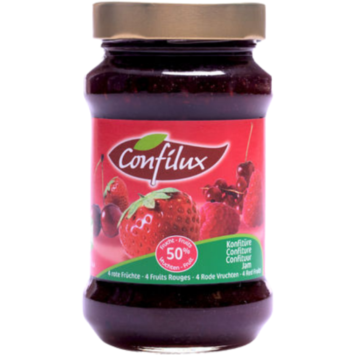 B.CONFILUX VIERVRUCHTENCONF.12X450GR