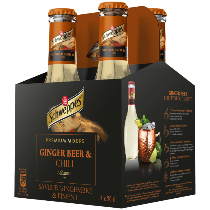 F.SCHW.PREM.MIX.GINGER BEER & CHILI  6X(4X20CL) A