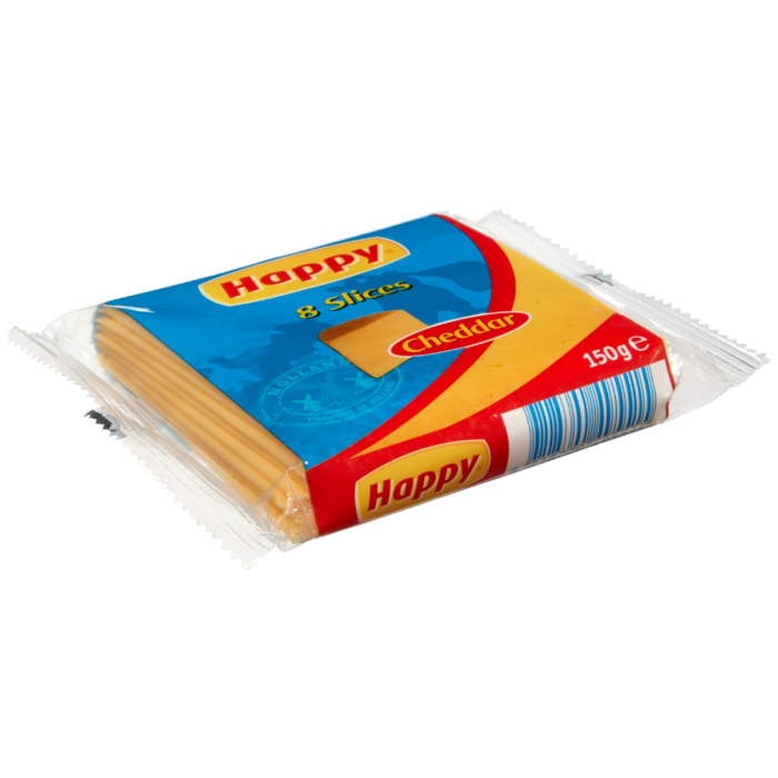 P.ERU HAPPY CHEDDAR 18X150GR