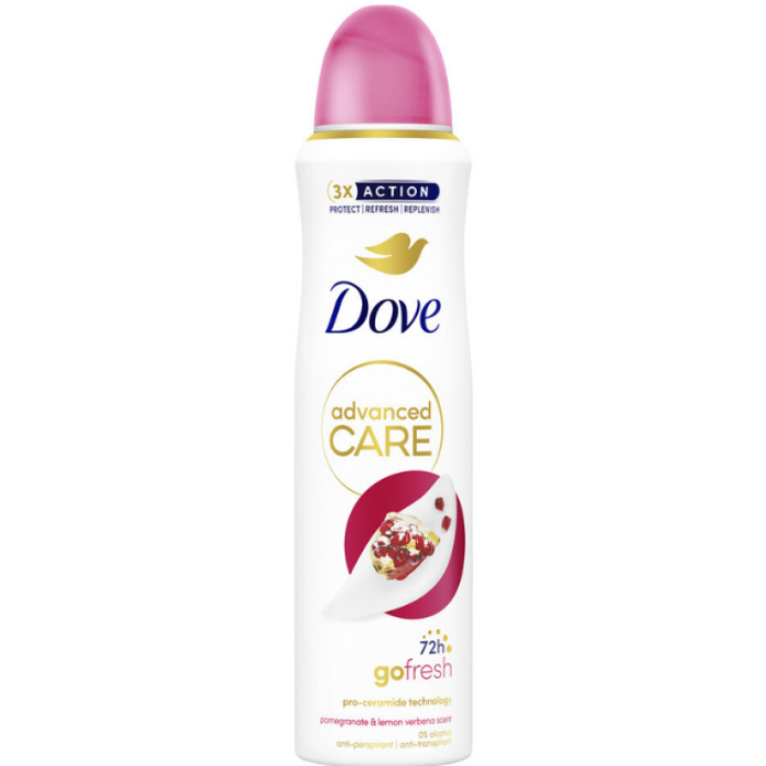 F.DOVE DEO SPR.POMEGRANATE 6X150ML #