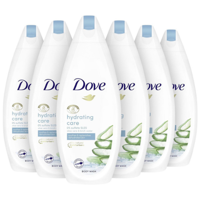 P.DOVE SHOWER HYDRATING CARE 6X225ML A