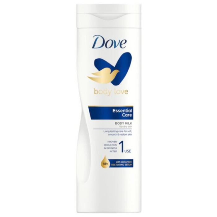 F.DOVE BODY MILK ESS.12X400ML A