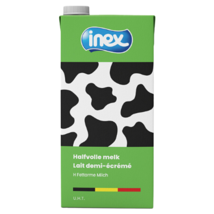 F.INEX HALFV.MELK BRICK SLIM EURO 12X1L "PP"