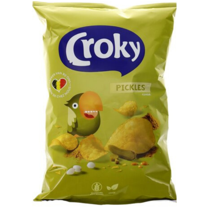 P.CROKY CHIPS PICKLES 18X200GR A